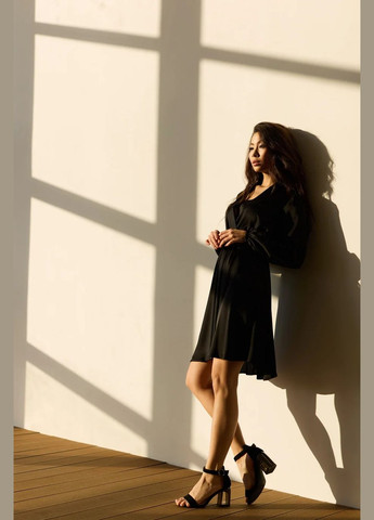 Чорна святковий, коктейльна сукня з пишною спідницею Seventeen