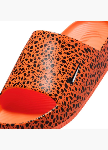 Оранжевые мужские тапочки calm slide orange/black hf1067-800 Nike