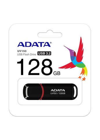 Флеш-накопитель USB 3 2 UV 150 128Gb черный ADATA (370613529)