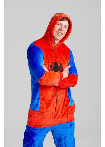 Піжама кігурумі чоловіча Людина павук на блискавці L (165-175 см) Jamboo (369669393)