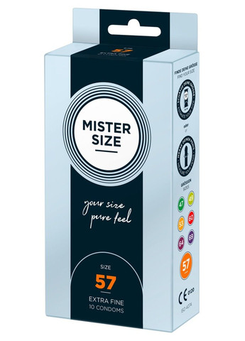 Презервативи MISTER SIZE (57 мм) 10шт No Brand (284236334)