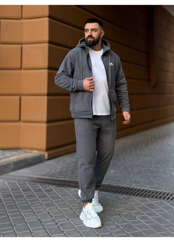 Теплый мужской костюм из флиса графитового цвета 35779 Fashion (366883469)