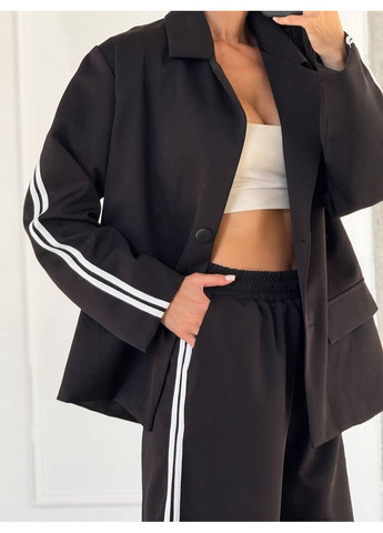 Стильный костюм из костюма на подкладке (универсальный 42-48) 🤍 (размерная сетка в описании) DK/DL Мода без кордонів (362188943)