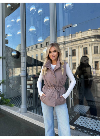 Осенняя жилетка женская на кнопках с кулиской (Замеры в описании) Vione (368708867)