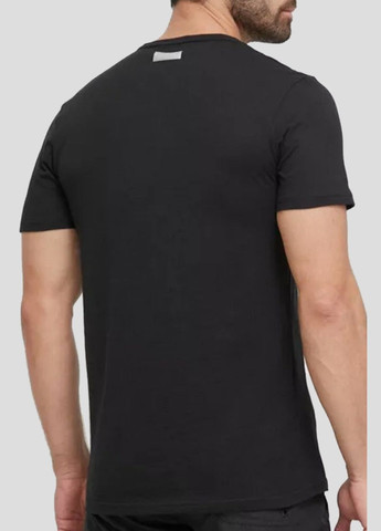 Черная черная хлопковая футболка с логотипом Dirk Bikkembergs