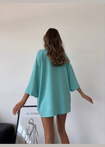 Женский летний костюм с рубашкой и шортами. MonCher (335212501)