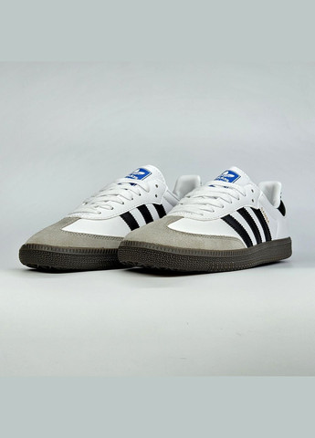 Білі Осінні кросівки чоловічі і жіночі adidas samba white | адідас самба білі No Brand