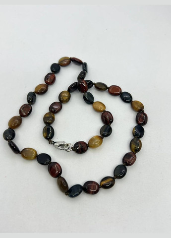 Ожерелье соколиный глаз 44 см Двухцветный 11690 No Brand (311686507)