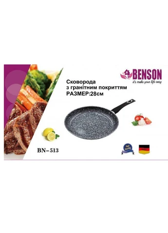 Сковорода BN513 гранитное покрытие 28 см Benson (300371286)