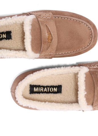 Жіночі Мокасини AW5240401-1 Бежевий Велюр MIRATON (366216921)