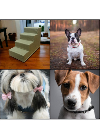 4-рівневі сходи для собак/кішок — Драбина для хатніх тварин, підходить для маленьких і середніх собак 36х47х67см. P&S (361376845)