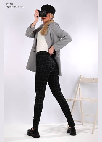Женские, подростковые демисезонные трикотажные брюки, брюки, лосины в клетку ХС р ( ) No Brand - (338433235)