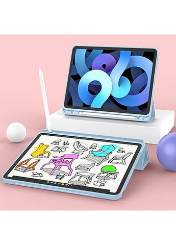 Чохол Tri Fold Soft TPU з кріпленням Apple Pencil для Apple iPad Air 11" M2 2024 Light Blue (711403) BeCover (368679928)