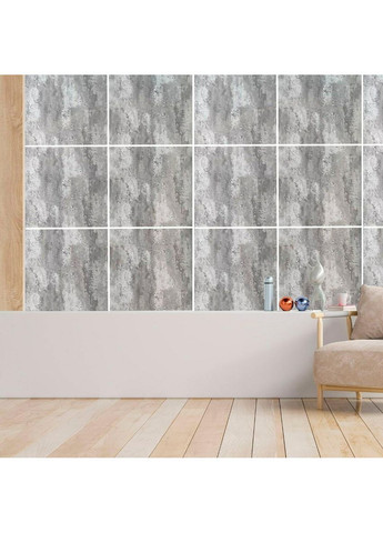 Декоративна ПВХ плита 1,22м х 2,44м х 3мм Платиновий мармур SW-00001411 Sticker Wall (360920352)