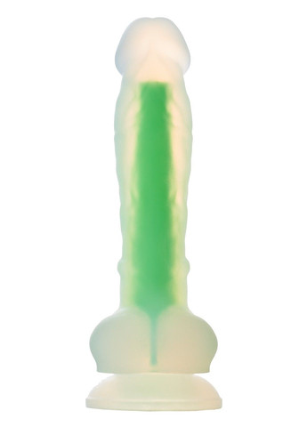 Фалоімітатор Dream Toys, що світиться RADIANT SOFT SILICONE GLOW IN THE DARK DILDO SMALL GREEN Dreamtoys (290667779)