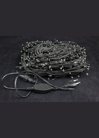 Светодиодная гирлянда уличная на дом Нить 60 метров Белая 600 лампочек от сети новогодняя, черный ПВХ провод (w.01.6B.600.F+) Laplandia (365452949)