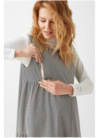 Серое повседневный платье 2001 1236 а-силуэт Dianora