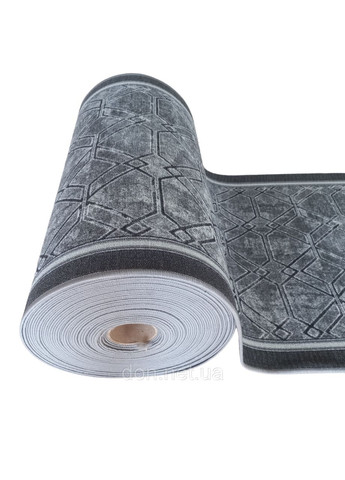 Ковровая дорожка Spase Grey серая шириной 120 см (цена за пог.м) Dinarsu (333034510)