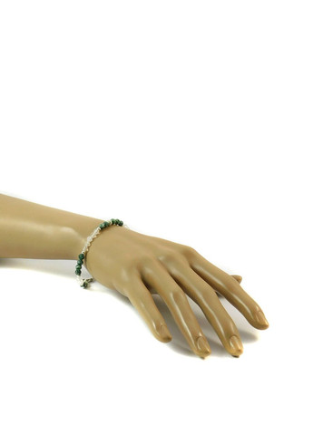 Браслет "Юг" Яшма, Горный хрусталь, серебро 21 Fursa fashion (322568526)