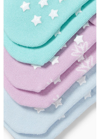 Комбіновані теплі нековзні шкарпетки (3 пари) C&A однотонні (365716332)