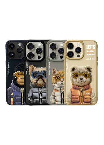 Чохол TPU+PC 3D with Metal Buttons для iPhone 15 Pro Dog Black No Brand Apple iPhone 15 Pro 2023 (336149647)