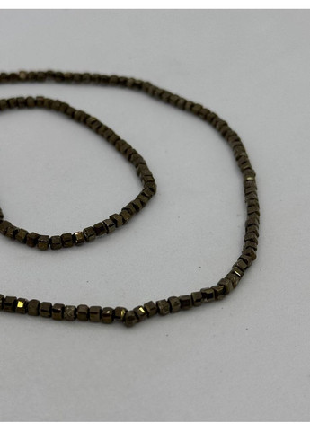 Пирит на нити без застежки 2*2 мм 40 см Комбинированный No Brand (351355809)