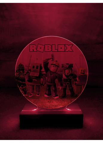Дитячий нічник Роблокс Roblox на чорній підставці (дизайн 28.2) Creative (355402867)
