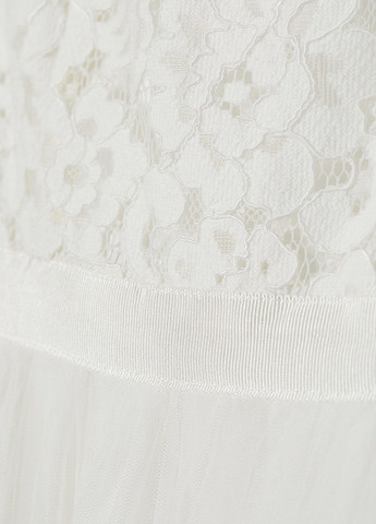Белое кэжуал свадебное платье H&M однотонное