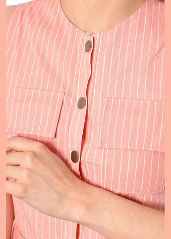 Комбінезон жіночий рожевого кольору Let's Shop комбінезон-брюки малюнок рожевий вечірній поліестер