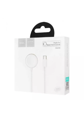 Бездротовий зарядний пристрій для Apple Watch 1/2/3/4/5/6/7/SE CW39C Wireless charger Білий Hoco (337351056)