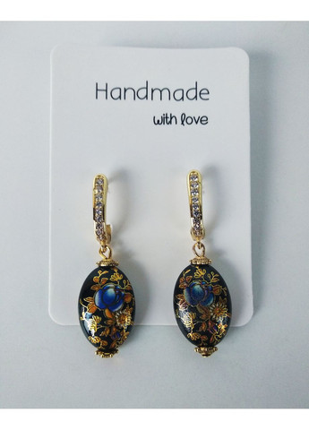 Серьги ручной работы с японской бусиной Tensha No Brand (370792117)