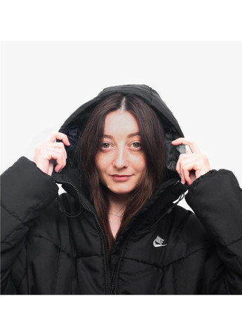 Черная зимняя куртка женская nsw esstl thrmr clsc puffer (fb7672-010) Nike