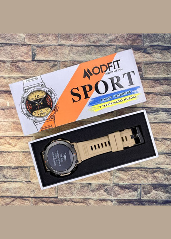 Умные часы Hunter Khaki 36 мм. электронный спортивный, армейский, сasual Modfit (341675481)