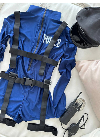 Синій демісезонний жіночий рольовий костюм | синя спокуса Vital-Textile 113/68