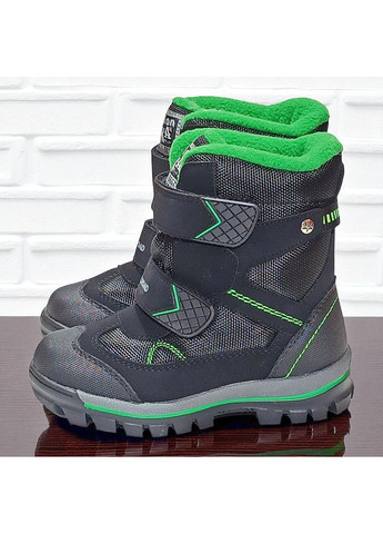 Зимові черевики на овчині для хлопчика, зимові дутики на липучках, термочеревики на овчині для хлопчика Казка L&D (360899061)
