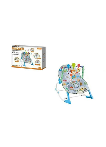 Дитячий шезлонг-гойдалка з вібрацією та музикою YK7011D для дітей 0-18 кг Брязкальце в асортименті YK7011D No Brand Нем0132 (372576000)