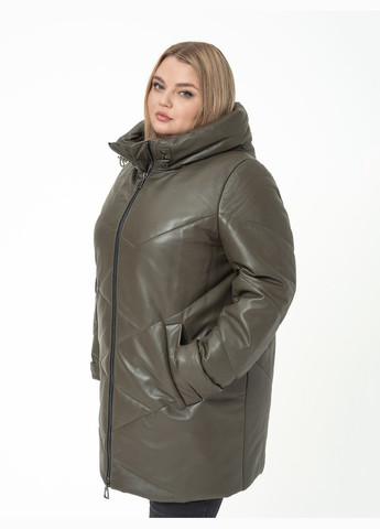 Оливковий зимній Пуховик Fabio Monti