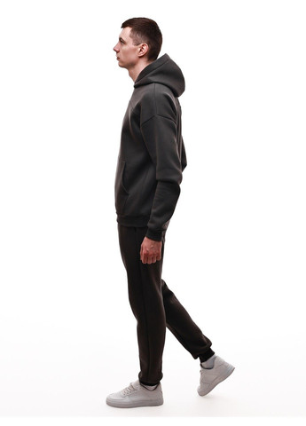 Сірий зимній костюм спортивний чоловічий No Brand