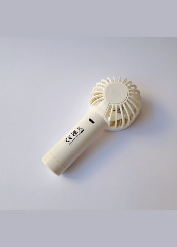 Компактный ручной аккумуляторный вентилятор и USB ZB112W с 3 скоростями белый No Brand (330643026)