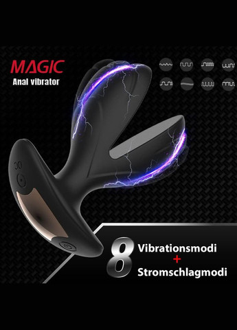 Анальная Вибро Пробка Расширитель с Электро Импульсами и Пультом ДК Unbranded (315786413)