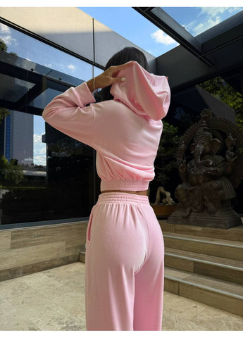 Жіночий велюровий костюм-трійка з палаццо No Brand Б780-1009/2 (355312700)