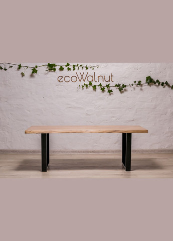 Кавовий стіл із живими краями L Дубовий журнальний столик EcoWalnut (294613523)