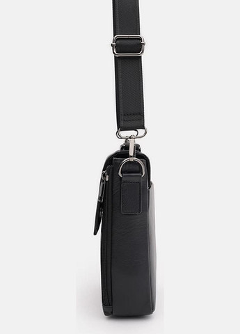 Сумка планшет через плечо мужская из натуральной кожи маленькая для документов и для телефона Черный 35865 Ricco Grande (337466355)