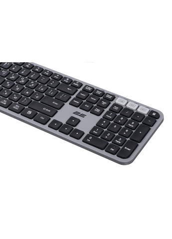 Комплект клавиатуры и мыши MK440, WL/BT, EN/UKR, серочерный 2E (314928674)