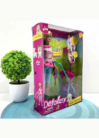 Кукла с собачкой и коляской 29 см (8205) Defa (324834473)