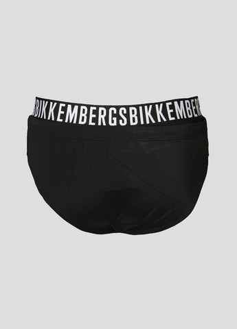 Мужские черные кэжуал черные плавки-брифы с логотипом Dirk Bikkembergs