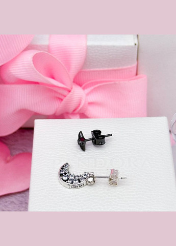 Срібні сережки Півмісяць і зірка No Brand (334305745)