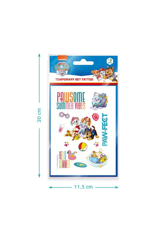 Набір дитячих тимчасових татуювань "Paw Patrol" 200436, 4 листи DoDo Toys (316609600)
