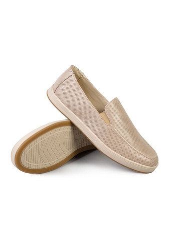 Серые повседневные туфли лоферы мужские бренда 9200467_(3) ModaMilano без шнурков