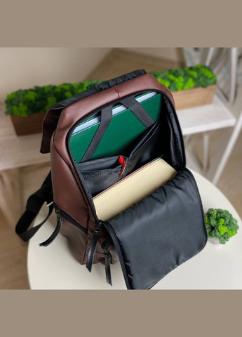 Коричневый рюкзак городской портфель Love & Live No Brand (293943091)